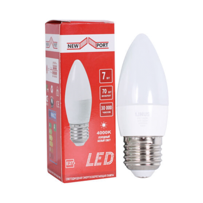 ნათურაT11 C37-7W-4000K E27 RA80-IC