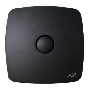 გამწოვი ვენტილატორი RIO4C Matt black/კლაპნით D98 ERA